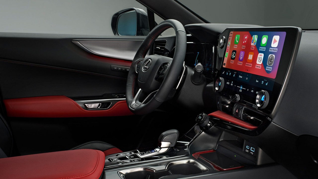 Lexus NX's cockpit and front interior