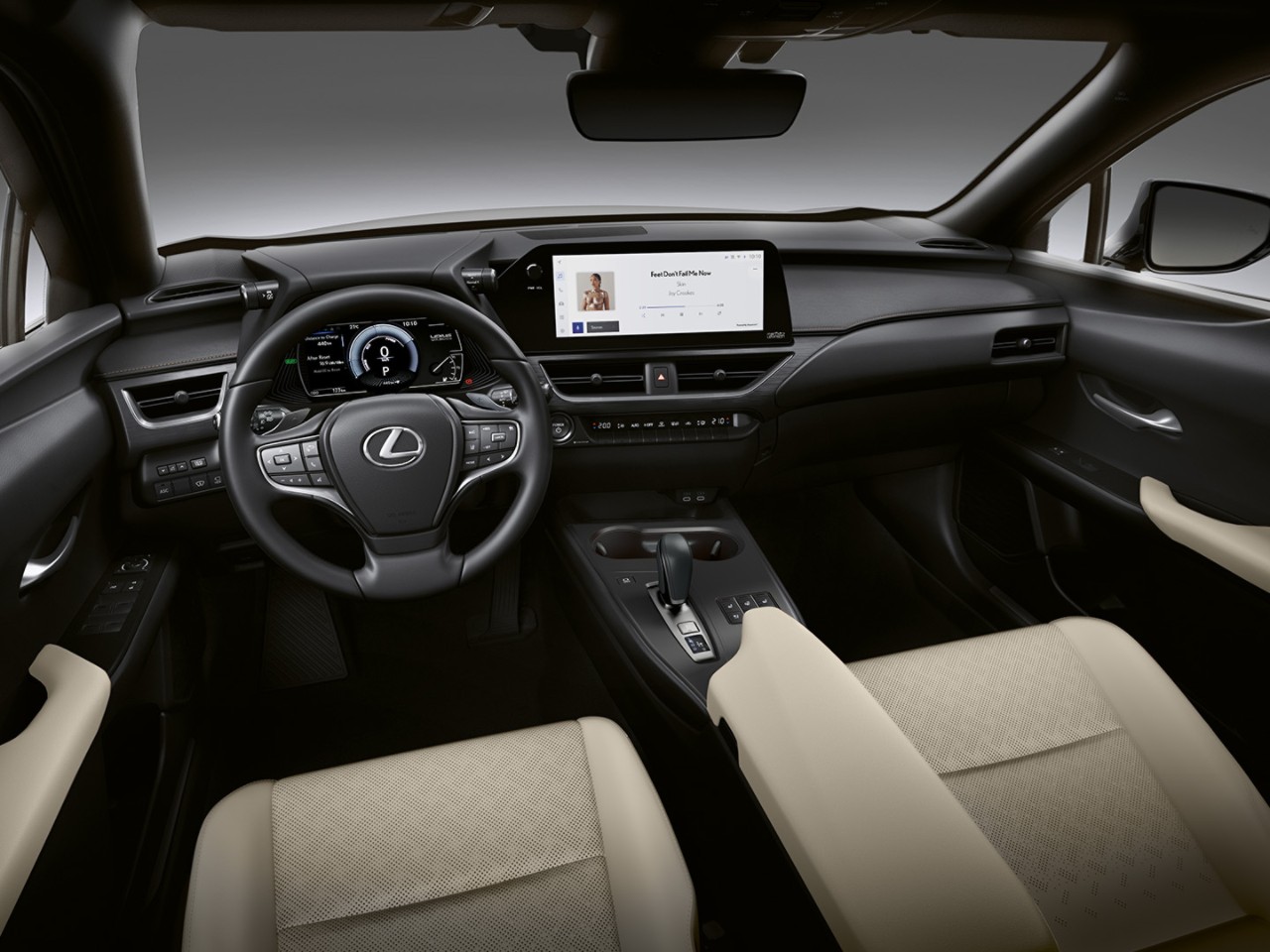 Lexus UX 300e front interior 