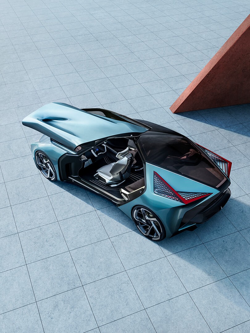 L’extérieur futuriste donne un aperçu des véhicules Lexus électrifiés à l’horizon 2030